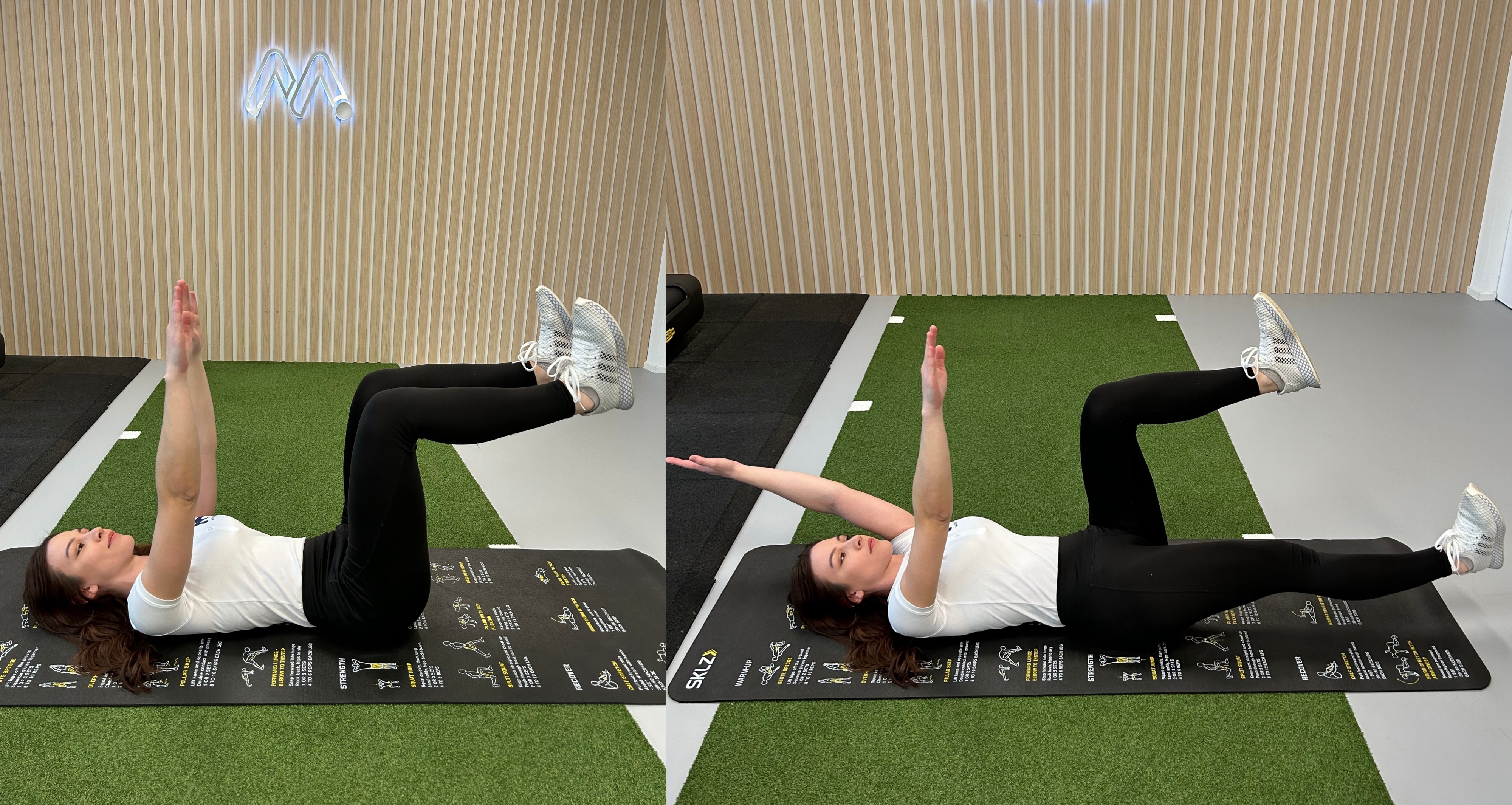 Alternativna verzija vaje za hrbtenico mrtev hrosc 