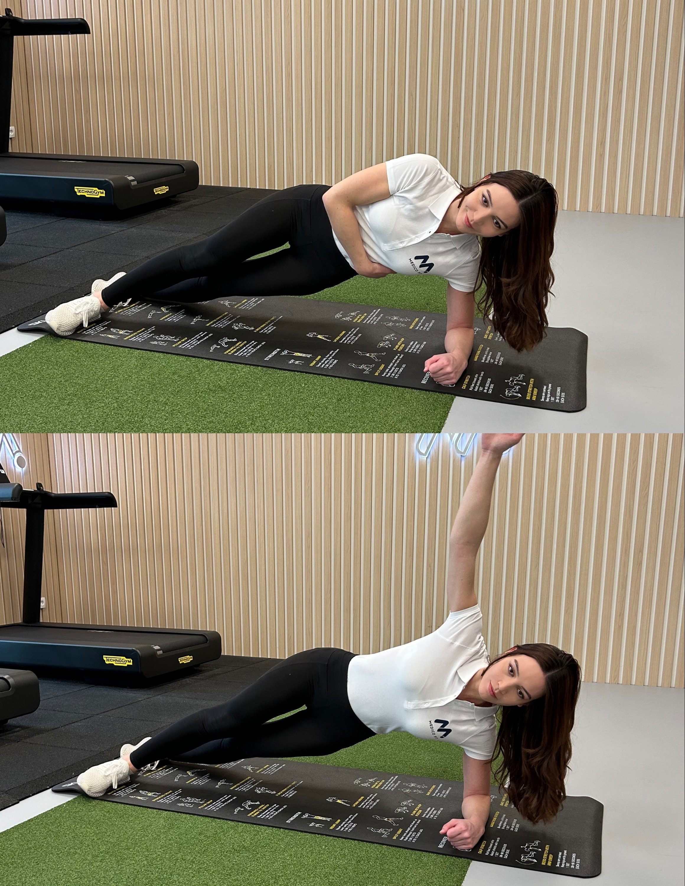 vaja za hrbet in križ v lažji izvedbi